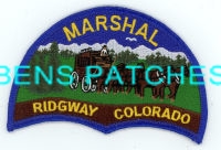 COLORADO,RIDGWAY MARSHAL 3 GOT IT MYSELF AT THEIR STATION